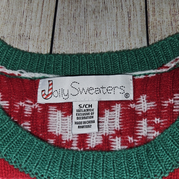Jolly Sweater Mens Santa ugly Christmas sweater size small - Picture 3 of 6